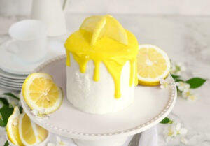 Lemon Drip Cake Roll