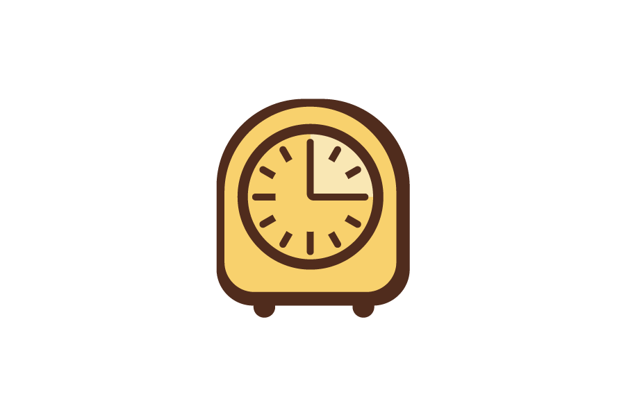 Yellow timer icon