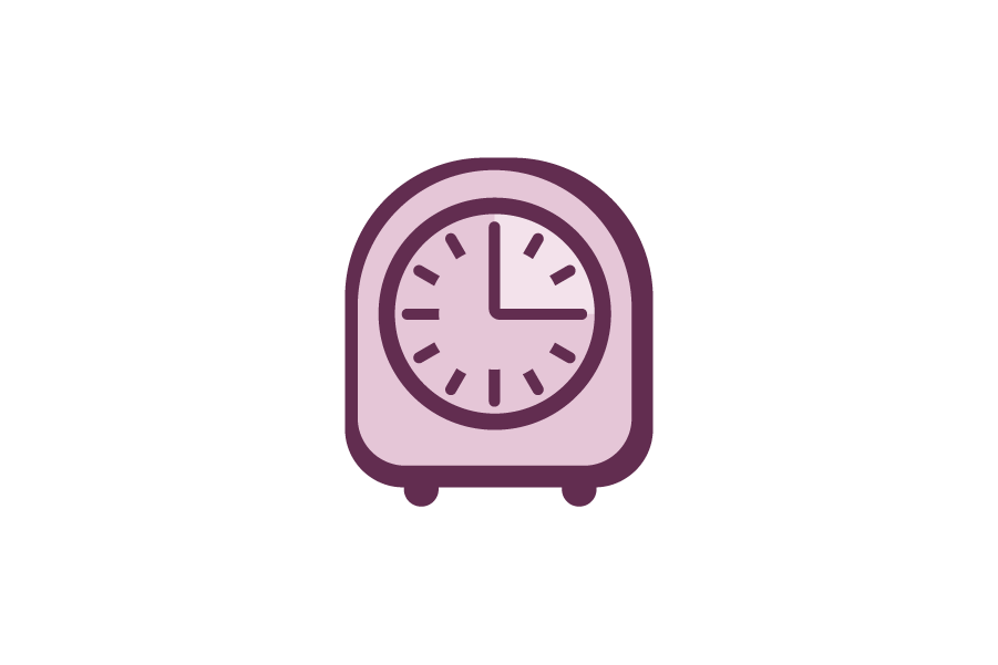 Purple timer icon
