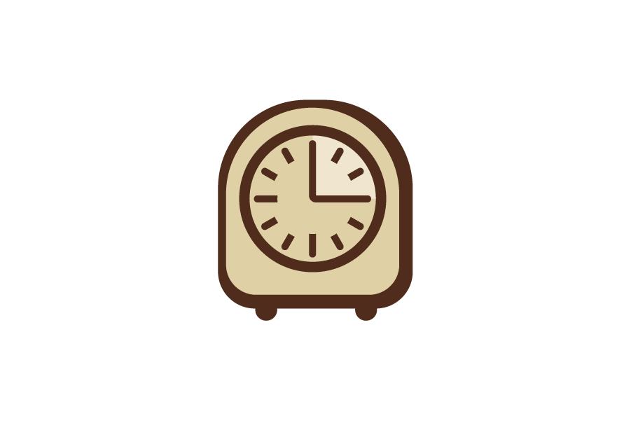 Brown timer icon
