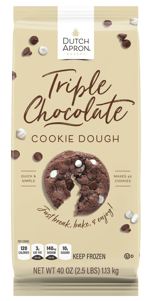 Triple Chocolate cookie dough packaging
